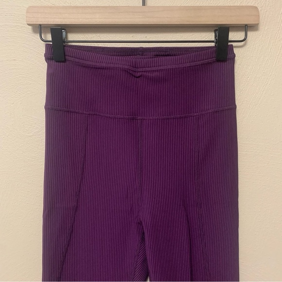 For Love & Lemons Seamed Rib Legging Size Small Plum Purple - Picture 5 of 12